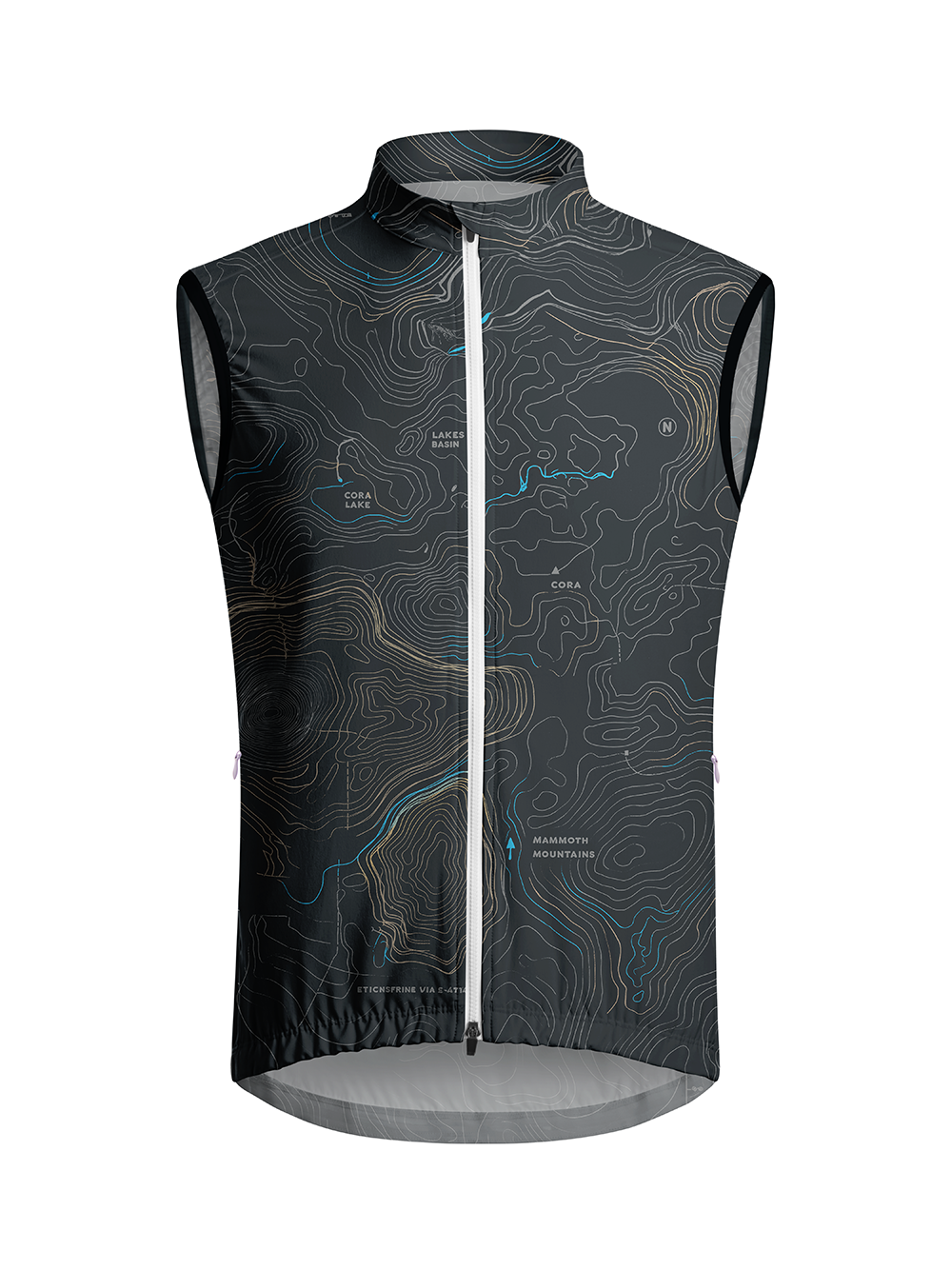 Orionride Panoramic Map Lightweight Windproof Cycling Vest