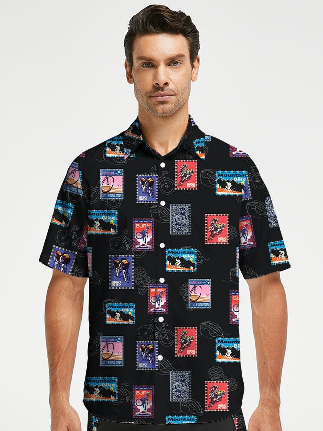 Orionride Stamp Collecting Zipper Pockets Ultra Lightweight Short Sleeves Gravel Shirt