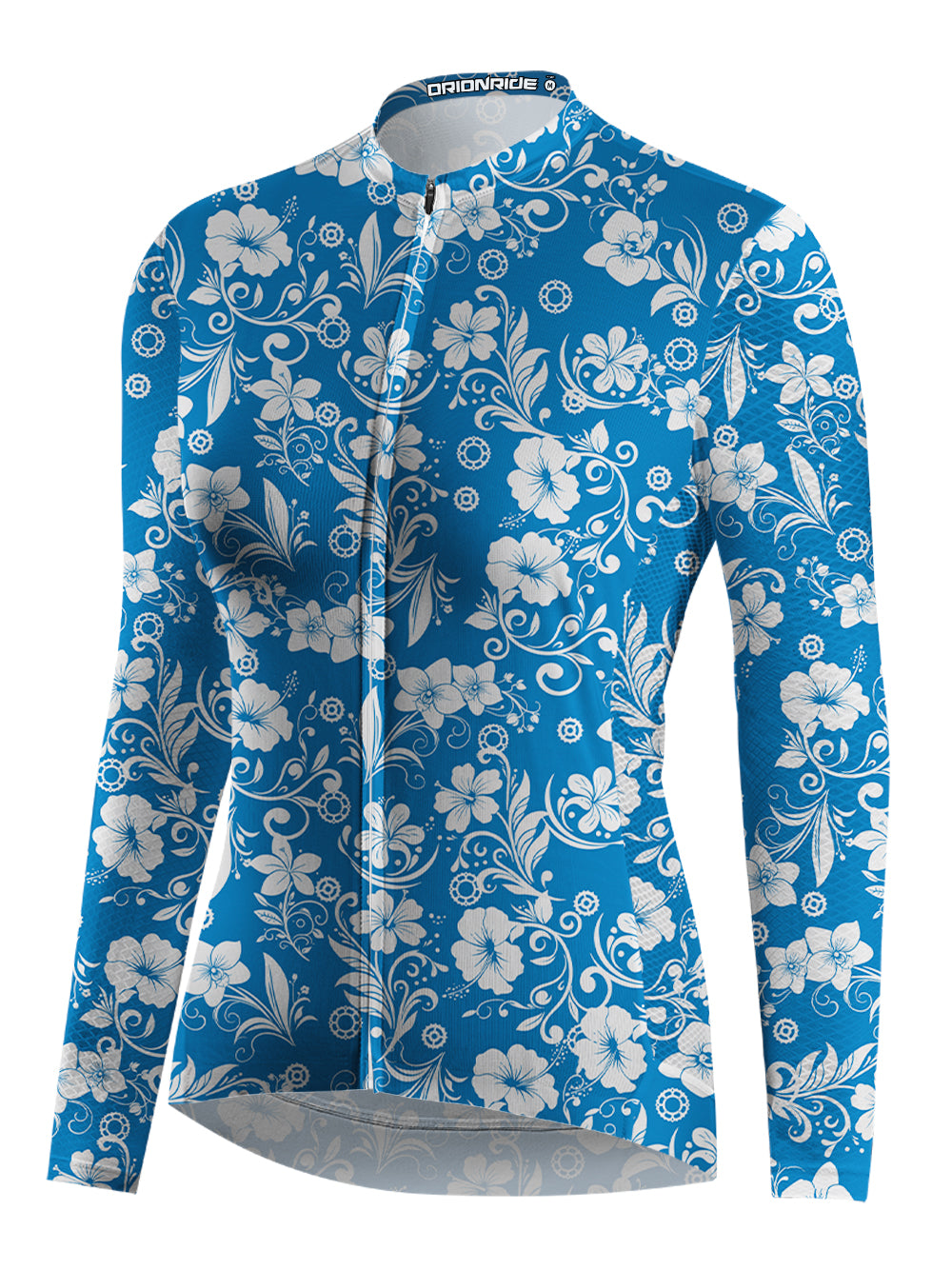 Orionride Hawaiian Flowers Women's Long Sleeve Cycling Jersey