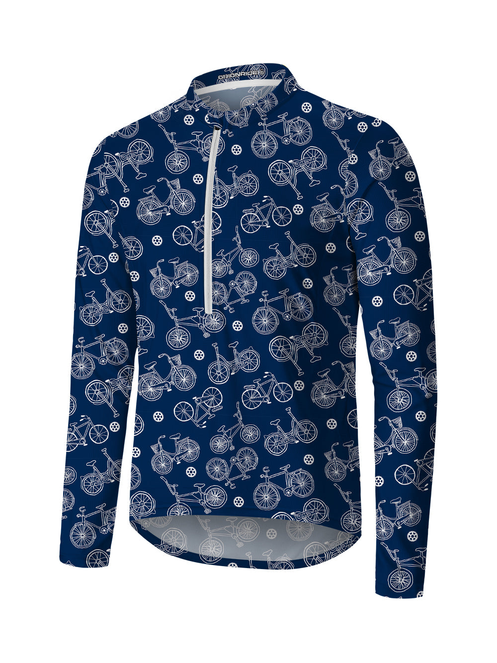 Orionride Gear Cycling Long Sleeve Half Zipper Mountain Bike Jersey