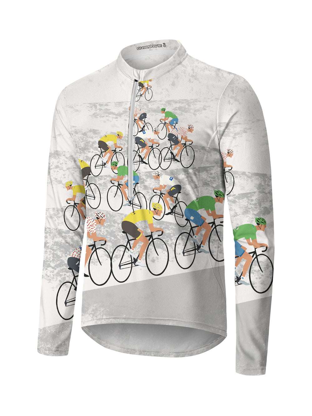 Orionride Go To The Competition Long Sleeve Half Zipper Mountain Bike Jersey