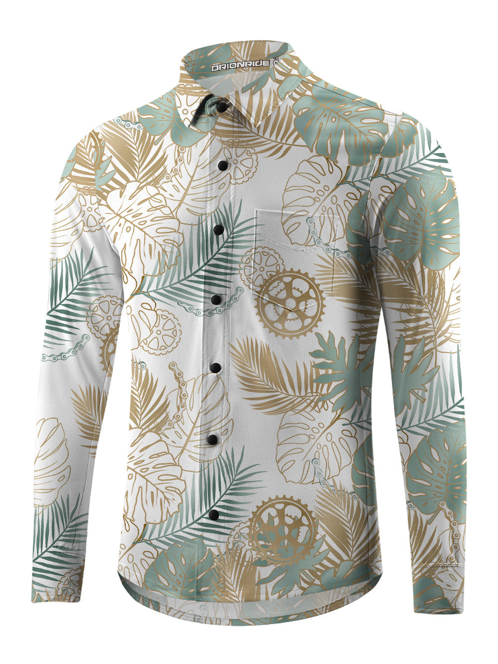 Orionride Monstera Gear Men's Stretchy Breathable Long Sleeve Gravel Shirt