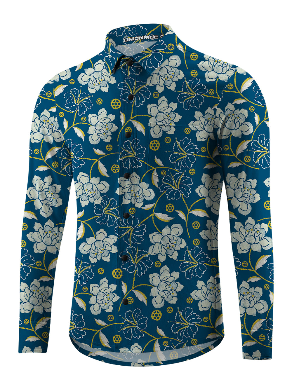 Orionride Peony Bike Men's Stretchy Breathable Long Sleeve Gravel Shirt