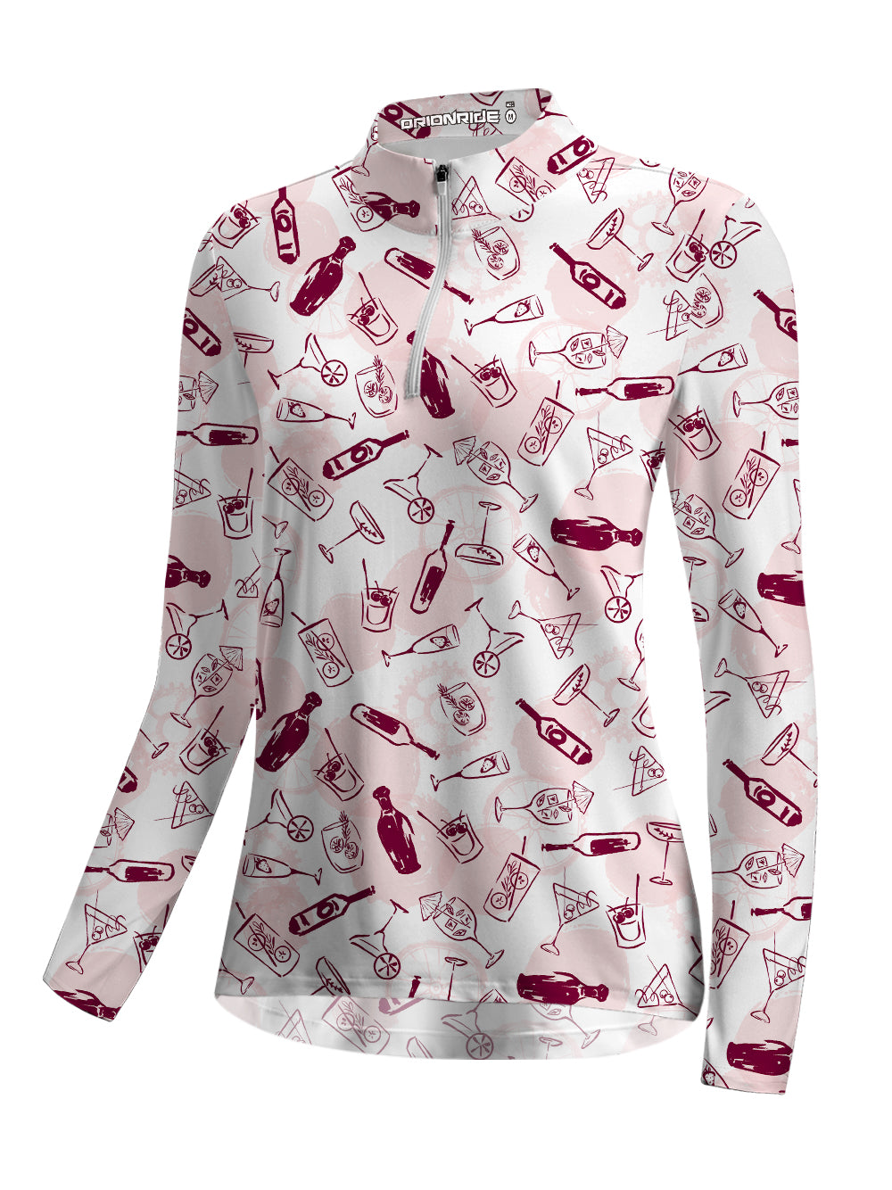 Orionride Beer House Women's Quarter Zipper Long Sleeve Jersey