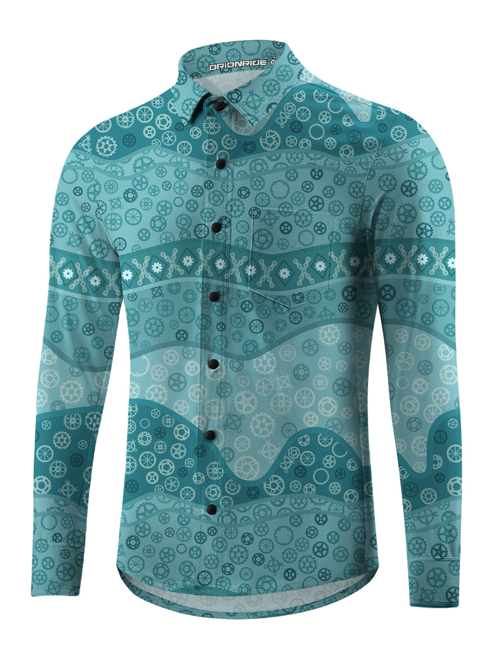 Orionride Wave Gear Men's Stretchy Breathable Long Sleeve Gravel Shirt