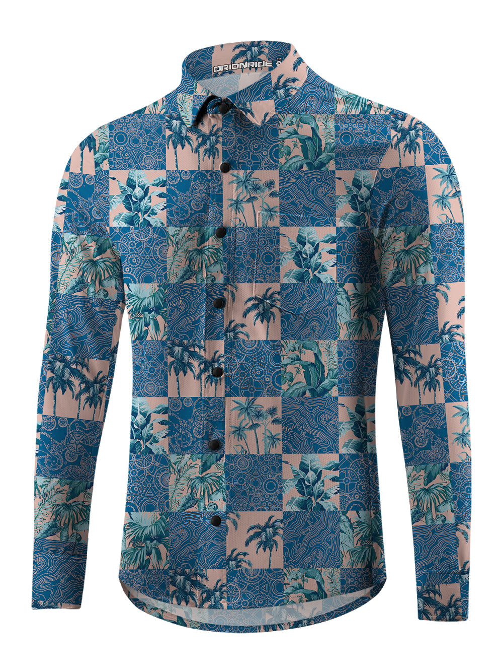 Orionride Passionate Coconut Men's Stretchy Breathable Long Sleeve Gravel Shirt