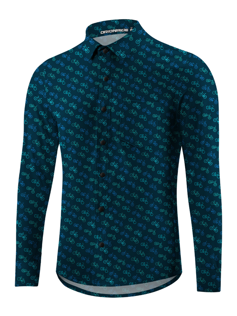 Orionride Bike Show Men's Stretchy Breathable Long Sleeve Gravel Shirt