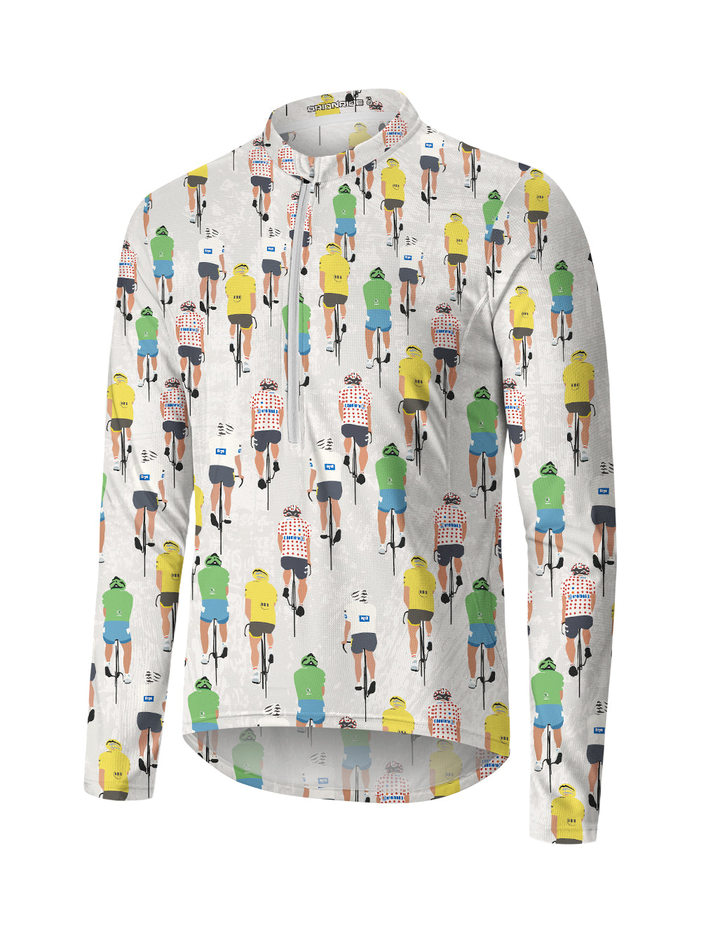 Orionride Champion Journey Long Sleeve Half Zipper Mountain Bike Jersey