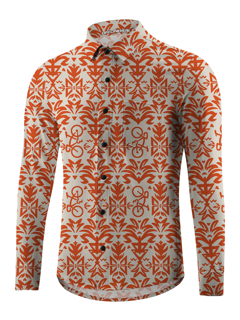 Orionride Amazing Journey Men's Stretchy Breathable Long Sleeve Gravel Shirt
