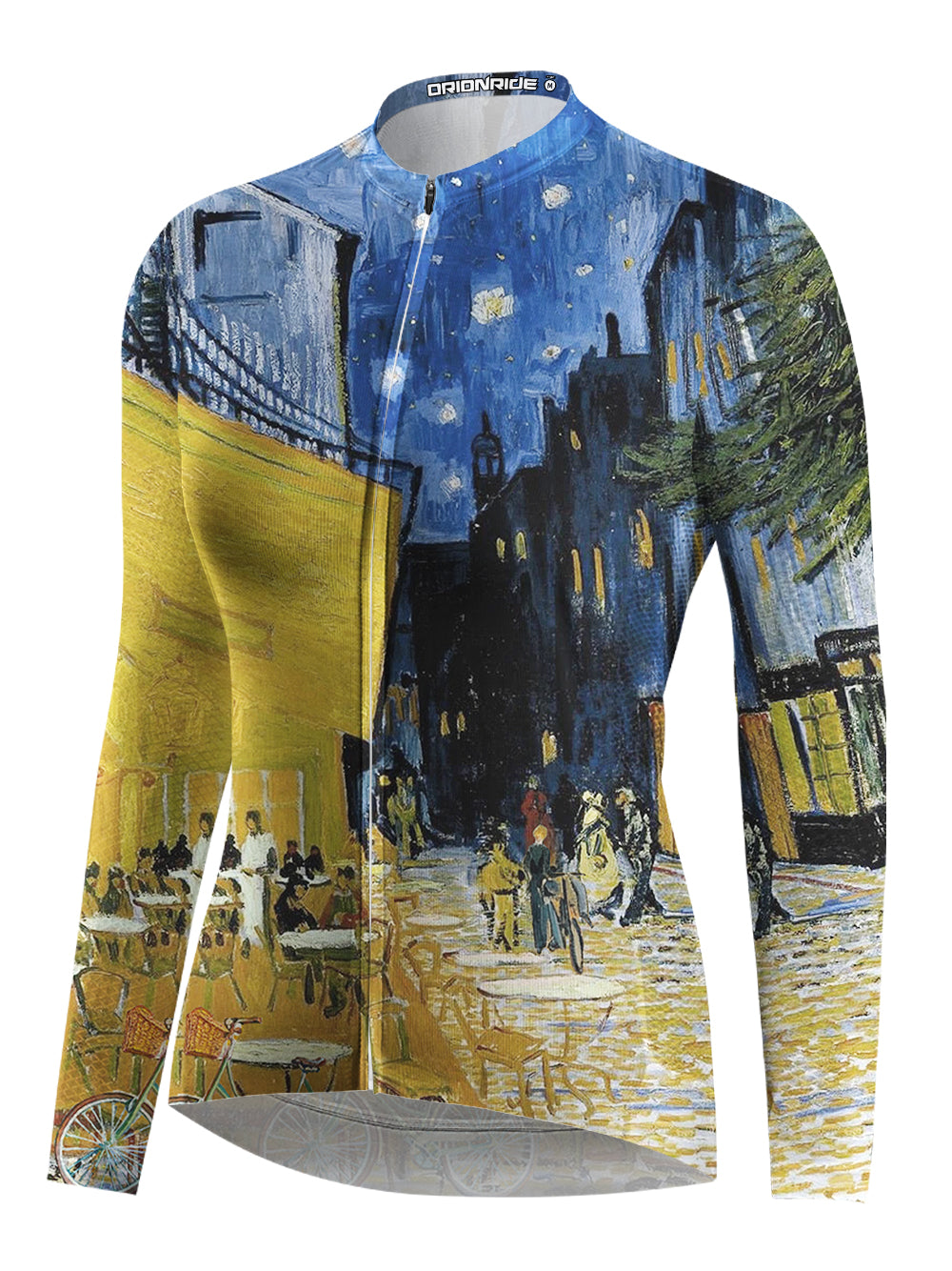 Orionride Van Gogh Clock Women's Long Sleeve Cycling Jersey