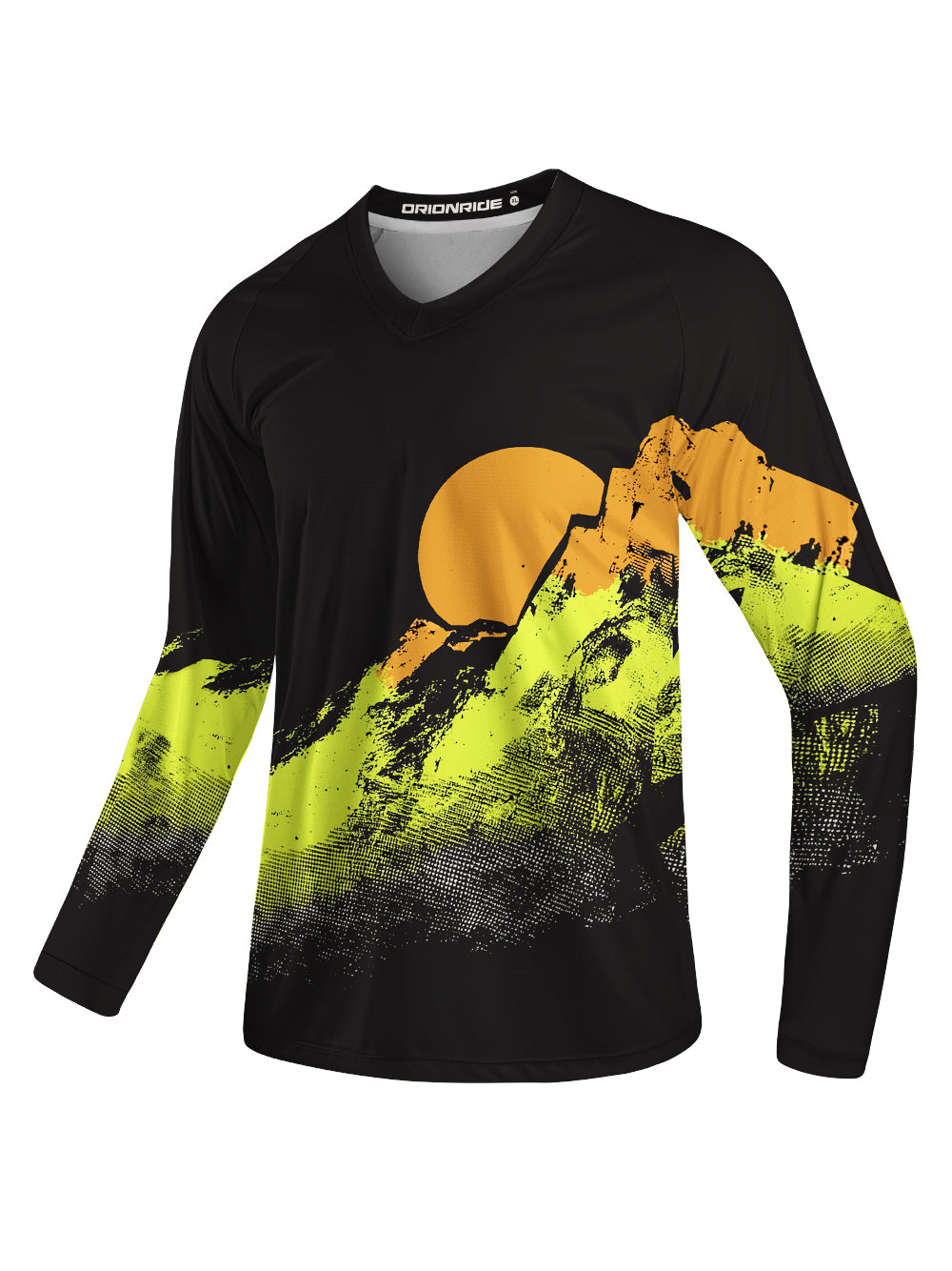 Orionride Sunset Golden Mountain Long Sleeve Downhill Jersey