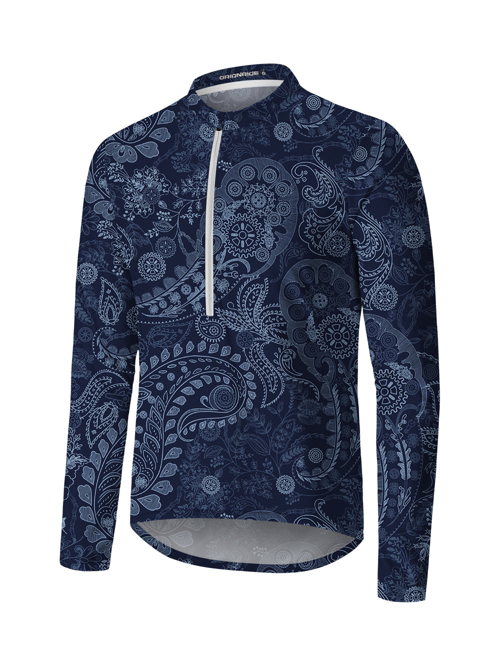 Orionride Gear Cashew Stamen Long Sleeve Half Zipper Mountain Bike Jersey