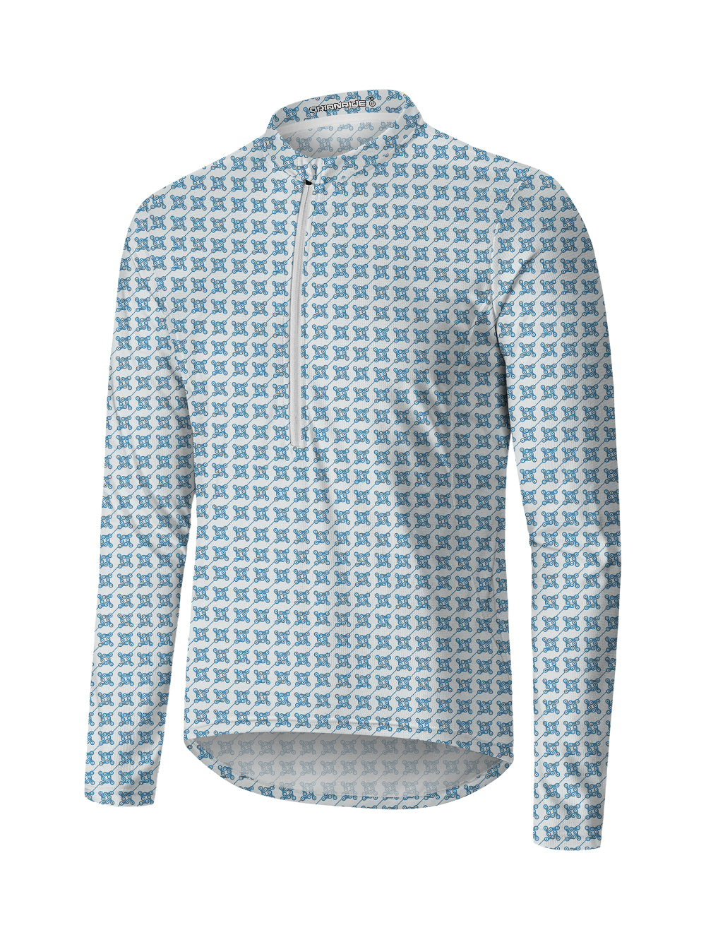 Orionride Square Chain Long Sleeve Half Zipper Mountain Bike Jersey