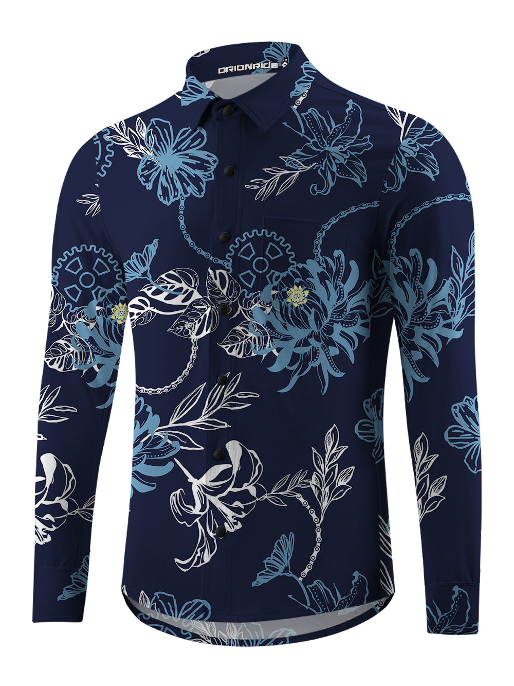 Orionride Gear Center Men's Stretchy Breathable Long Sleeve Gravel Shirt
