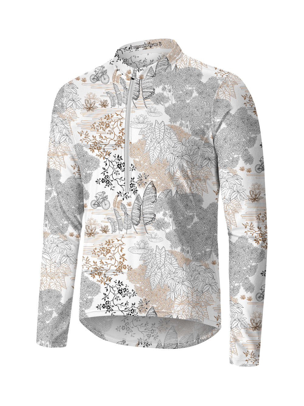 Orionride Dream Ride Long Sleeve Half Zipper Mountain Bike Jersey