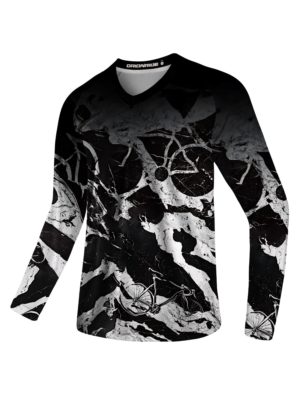 Orionride Abstract Bicycle Long Sleeve Downhill Jersey