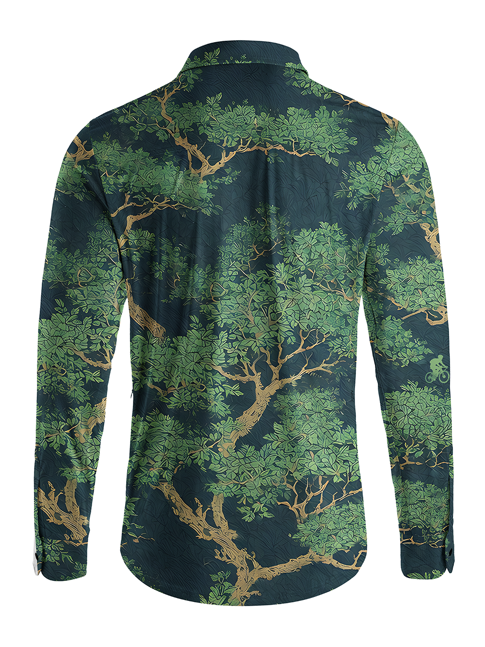 Orionride Lush And Leafy Men's Stretchy Breathable Long Sleeve Gravel Shirt