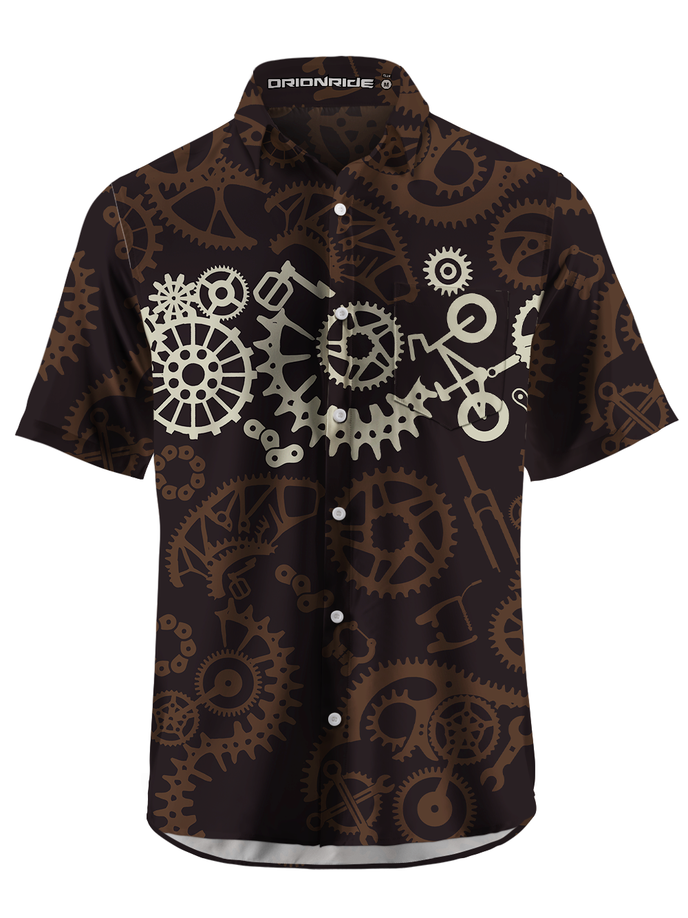 Orionride Gear Combination Zipper Pockets Ultra Lightweight Short Sleeves Gravel Shirt