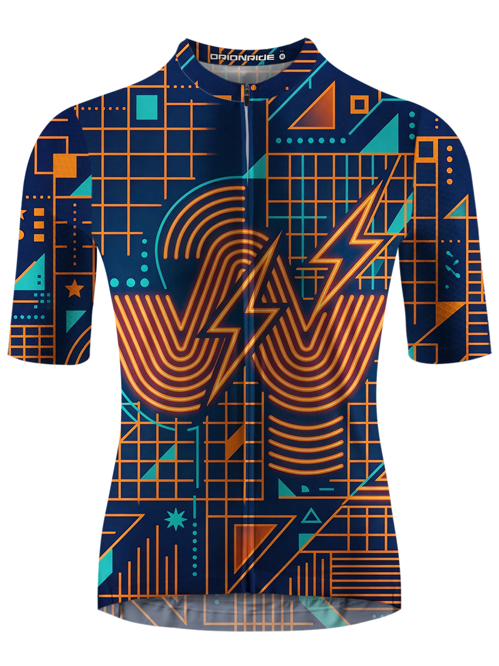 Orionride Fluorescent Lines Short Sleeves Cycling Jersey