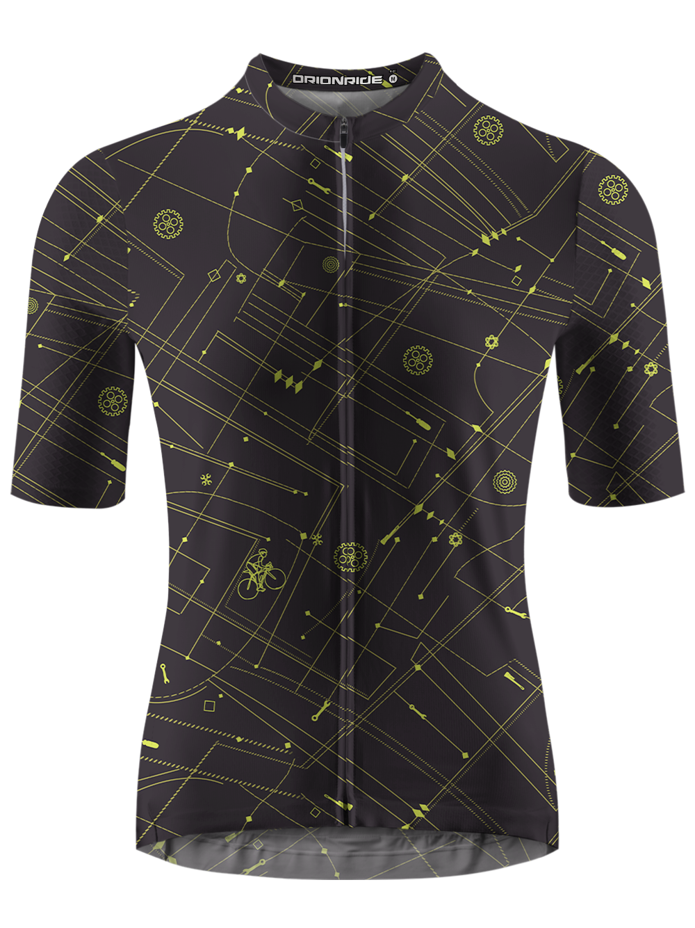 Orionride Golden Lines Short Sleeves Cycling Jersey