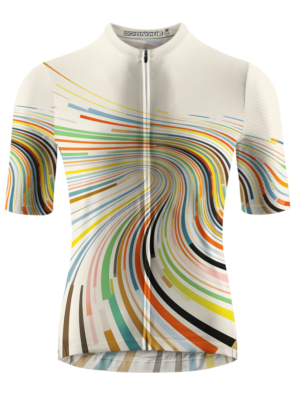 Orionride Abstract Colorful Lines Short Sleeves Cycling Jersey