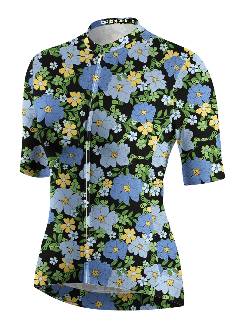 Orionride Tropical Floral Chain Short Sleeves Women's Jersey