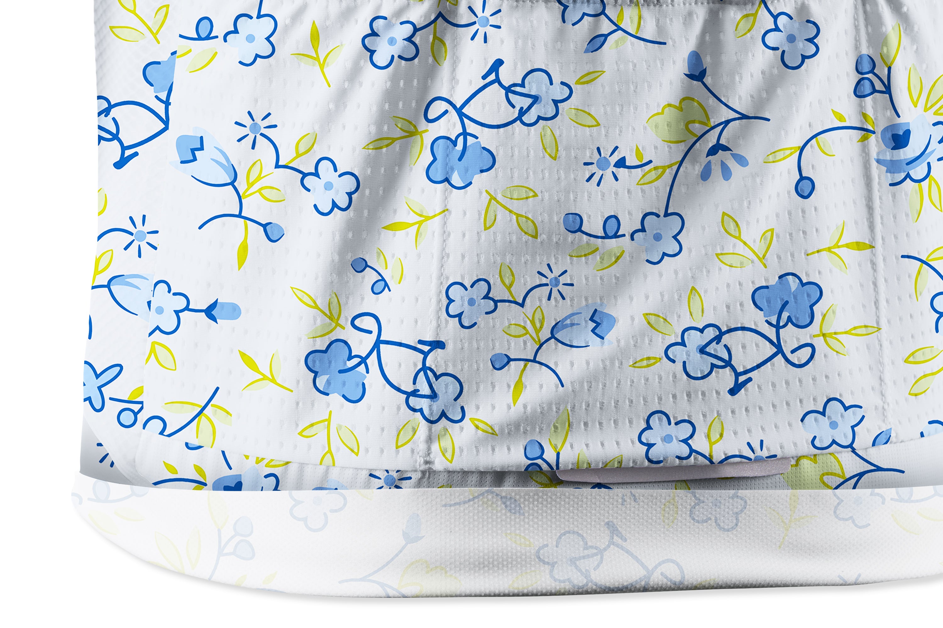 Orionride Blue Flower Bicycle Short Sleeves Women's Jersey