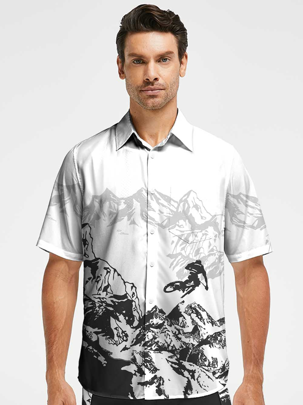 Orionride Hill Racing Zipper Pockets Ultra Lightweight Short Sleeves Gravel Shirt